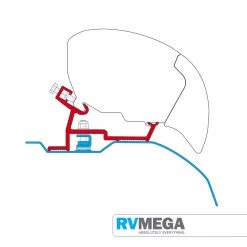 Fiamma Awning F80 S Roof Mounting Kit For Ducato Awnings & Covers