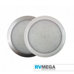 RV MEGA Electrical & Lighting Slim Round Down Light 72 LED Cool White With Switch