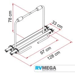 Fiamma Carry-Bike Rack XLA For Caravans Bike Racks, E-Bikes And Accessories