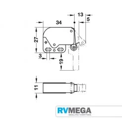 RV MEGA Mini Latch Spring Catch Renovation & New Build Hardware 8 RV MEGA Mini Latch Spring Catch Renovation & New Build Hardware