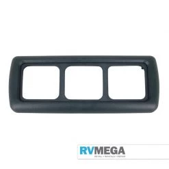 RV MEGA Electrical & Lighting Triple Modular Plate Support & Surround -Grey