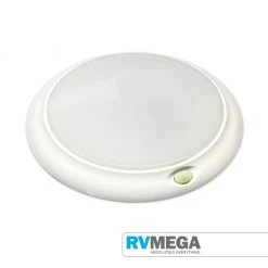 RV MEGA Round White Interior Light 84 LED Cool White +12 Blue LEDs