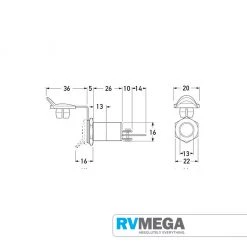 Hella 2 Pole Socket With Insulated Earth