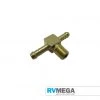 RV MEGA Brass Male Branch Tee, 5/16 Tube To 1/8 BSPT