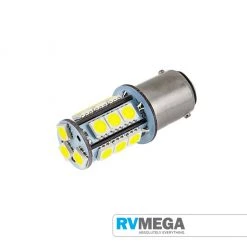 RV MEGA Electrical & Lighting Bayonet 18 LED Two Terminal Cool White