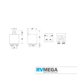 HELLA Relay N/Open 12v, 180 Amp Peak Electrical & Lighting 5 HELLA Relay N/Open 12v, 180 Amp Peak Electrical & Lighting