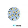 RV MEGA T10 Wedge 10 LED Warm White Rear Pin 128 Lumens