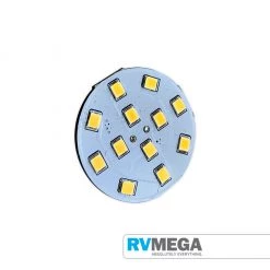RV MEGA T10 Wedge 10 LED Warm White Rear Pin 128 Lumens