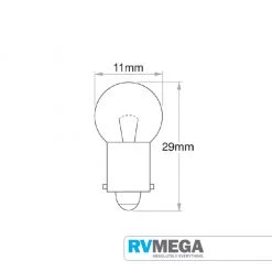 HELLA Bayonet Globe 12V 6W Standard - Each