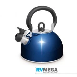 RV MEGA Whistling Kettle 2.5 Litre - Navy Blue Essential Items