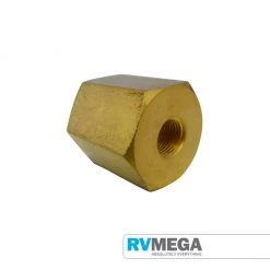 RV MEGA Gas Equipment Brass Reducing Socket, 1/2 To 1/4 BSPT