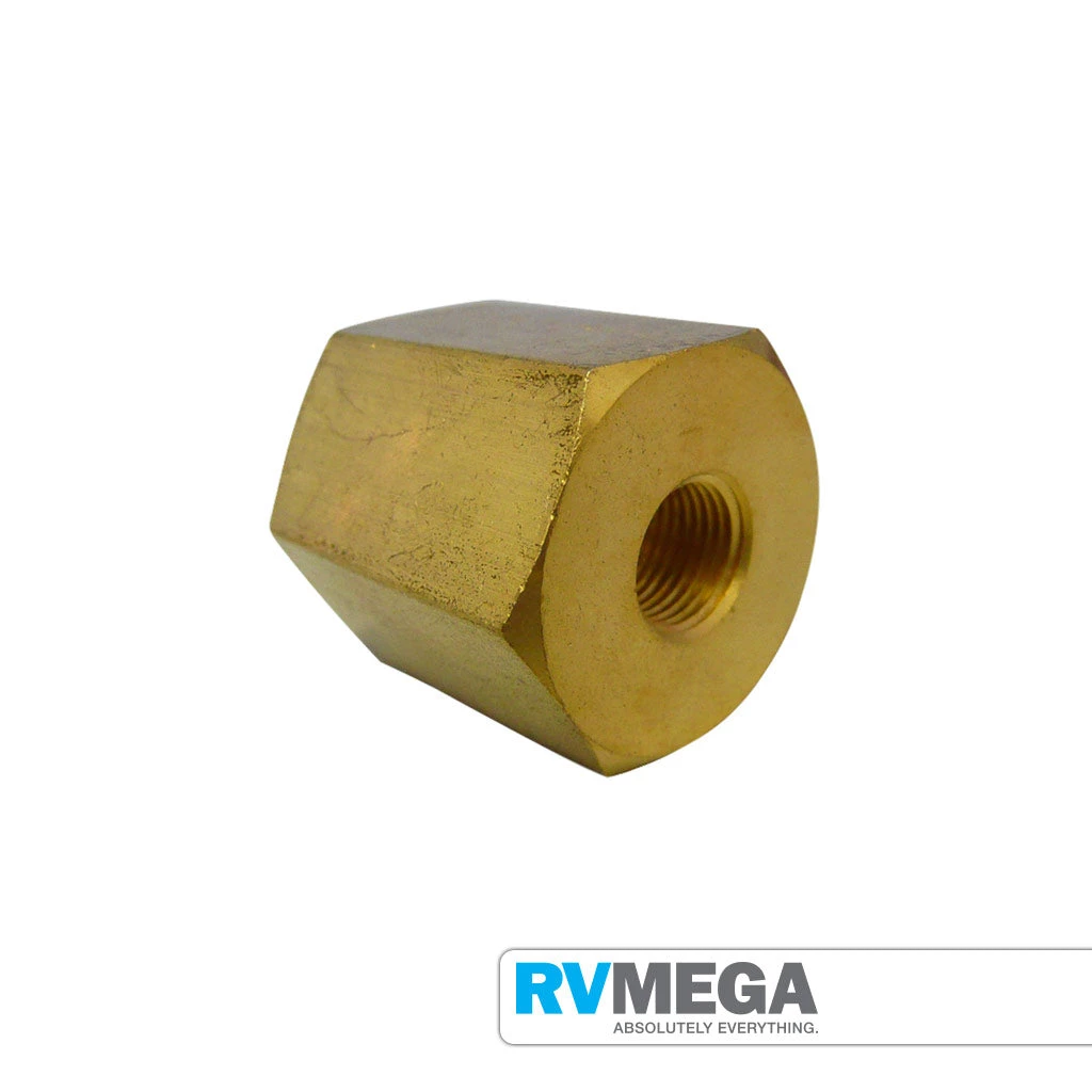 RV MEGA Gas Equipment Brass Reducing Socket, 1/2 To 1/4 BSPT 3 RV MEGA Gas Equipment Brass Reducing Socket, 1/2 To 1/4 BSPT