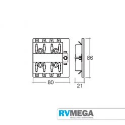 Narva Fuse Box - 8 Way 150A 54432 Electrical & Lighting