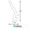 RV MEGA Renovation & New Build Hardware L Rubber - For Caravan Door Seal.