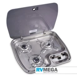 Dometic 3 Burner Hob With Glass Lid & Electronic Ignition Essential Items