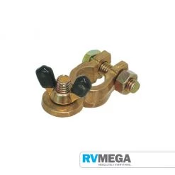 RV MEGA Electrical & Lighting Battery Terminals Brass Negative