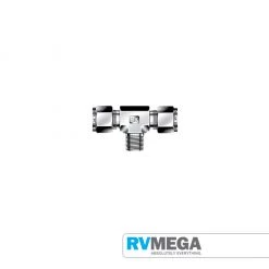 RV MEGA Brass Branch Tee 3/8 Tube To 1/4 BSPT Gas Equipment