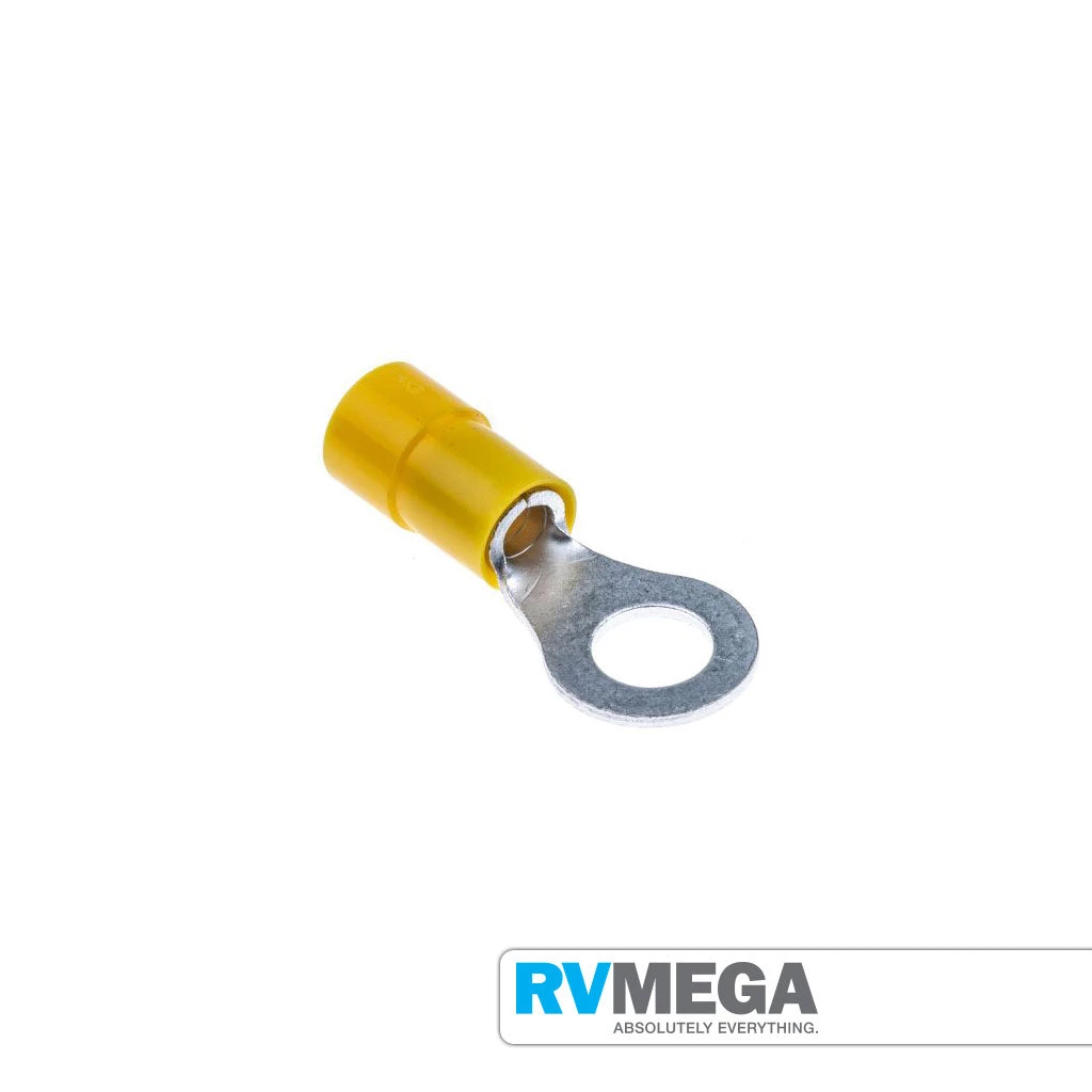 NARVA Electrical & Lighting Crimp Ring Terminal Yellow 5mm Vinyl 3 NARVA Electrical & Lighting Crimp Ring Terminal Yellow 5mm Vinyl