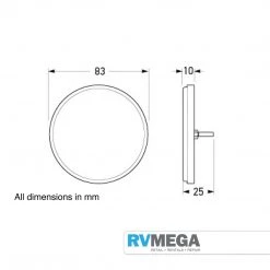 HELLA Electrical & Lighting Retro Reflector - Red 83mm Dia