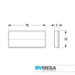 HELLA Retro Reflector - Amber - Self Adhesive Electrical & Lighting