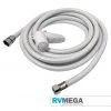 RV MEGA White 5.0 Mtr Shower Hose With Nozzle