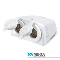 Electrical & Lighting Narva Double Surface Mount White 12v Accessory Socket