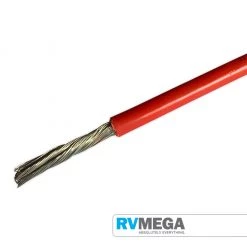RV MEGA Electrical & Lighting 8mm 1-Core Tinned Cable - Red (per Metre)