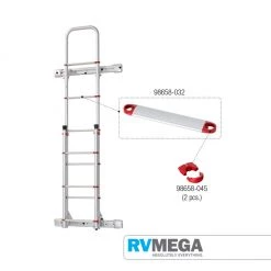 Fiamma Ladder Step End Caps - Pair Up Renovation & New Build Hardware