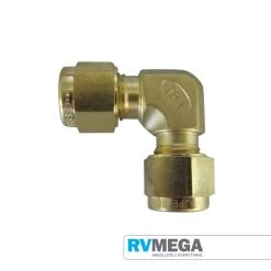 RV MEGA Brass 5/16 Tube Union Elbow