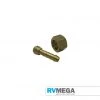 RV MEGA Brass Swivel Connector 1/2" BSPT X 10mm Tail