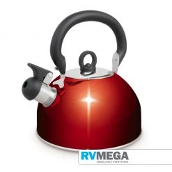 Cooking & Dining Campfire Red Whistling Kettle - 2.5L