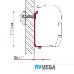 Awnings & Covers Fiamma Awning Std. Installation Bracket 98655-392