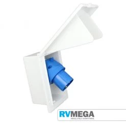 RV MEGA Rectangular 240V Flush Fitting Inlet Electrical & Lighting