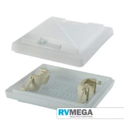 MPK 4 Way Vent 400 X 400 Dome Only C/w Handles - White