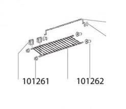 DOMETIC RM7855 Fixing Left Grating