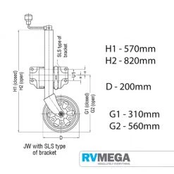 AL-KO Jockey Wheel With Swivel Bracket