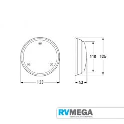 Hella Interior White Lamp
