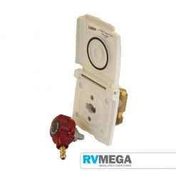 RV MEGA Gas Equipment Bullfinch External Gas Outlet Box & Quick Release Nozzle