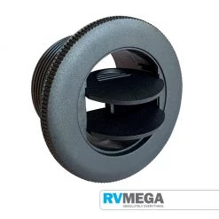 RV MEGA Air Heater Outlet Closable, Rotatable, Black
