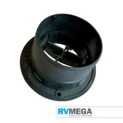 RV MEGA Air Heater Outlet Closable, Rotatable, Black