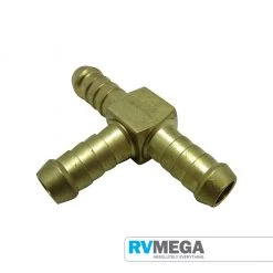 RV MEGA 3/8in Brass Airline Tee Gas Equipment