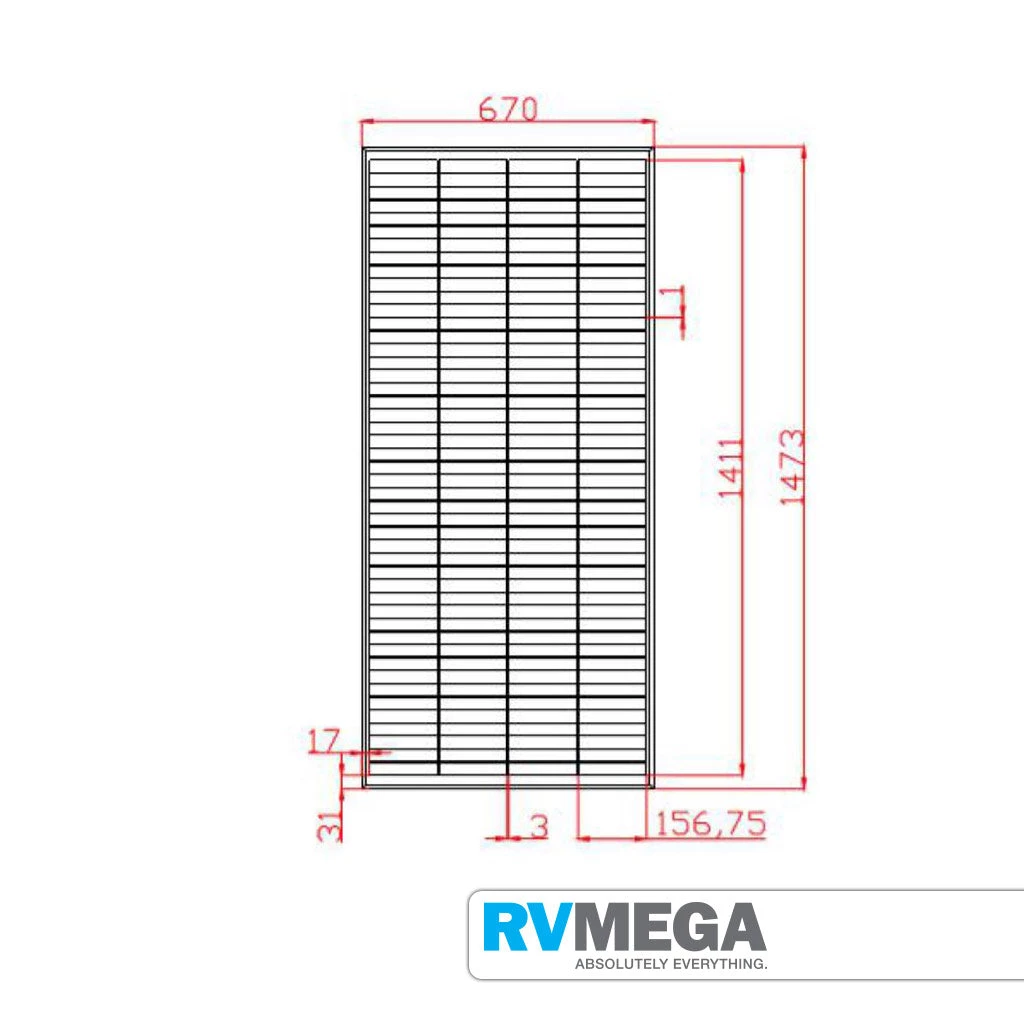 RV MEGA SHINGLED PERC MONO - 195W SOLAR PV PANEL 24V Essential Items 5 RV MEGA SHINGLED PERC MONO - 195W SOLAR PV PANEL 24V Essential Items