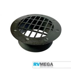 WHALE Roof & Wall Vents Black Fixed Fitting Vent