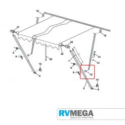 Carefree Awning Brace Slider Assembly