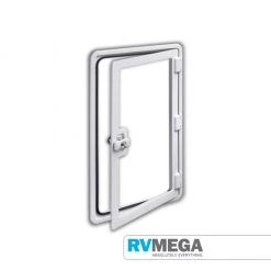 DOMETIC SK4 Locker Door Frame 375 X 305mm Cut Out With Lock & Keys Renovation & New Build Hardware