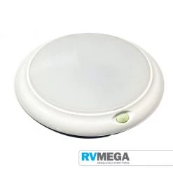 RV MEGA Round White Interior Light 84 LED Warm White +12 Blue Electrical & Lighting