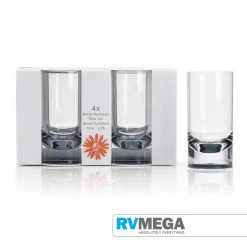 FLAMEFIELD Slim Jim Short 10oz Tumbler, 4 Pack