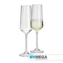 SAVOY Cooking & Dining Champagne Flutes, 10oz 2 Pack