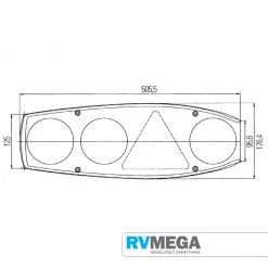 Electrical & Lighting Hella Caraluna R/H Caravan Cluster With Fog Mk2 D402