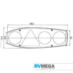 Hella Caraluna L/H Caravan Cluster Reverse Mk2 Electrical & Lighting